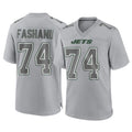 Rebec NY.Jets #74 Olu Fashanu Player Gray Limited Atmosphere Fashion Home Game Stitched Jerseys