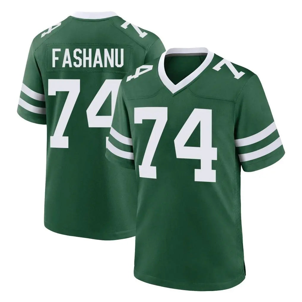 Rebec NY.Jets #74 Olu Fashanu Player Green Legacy Home Game Stitched Jerseys