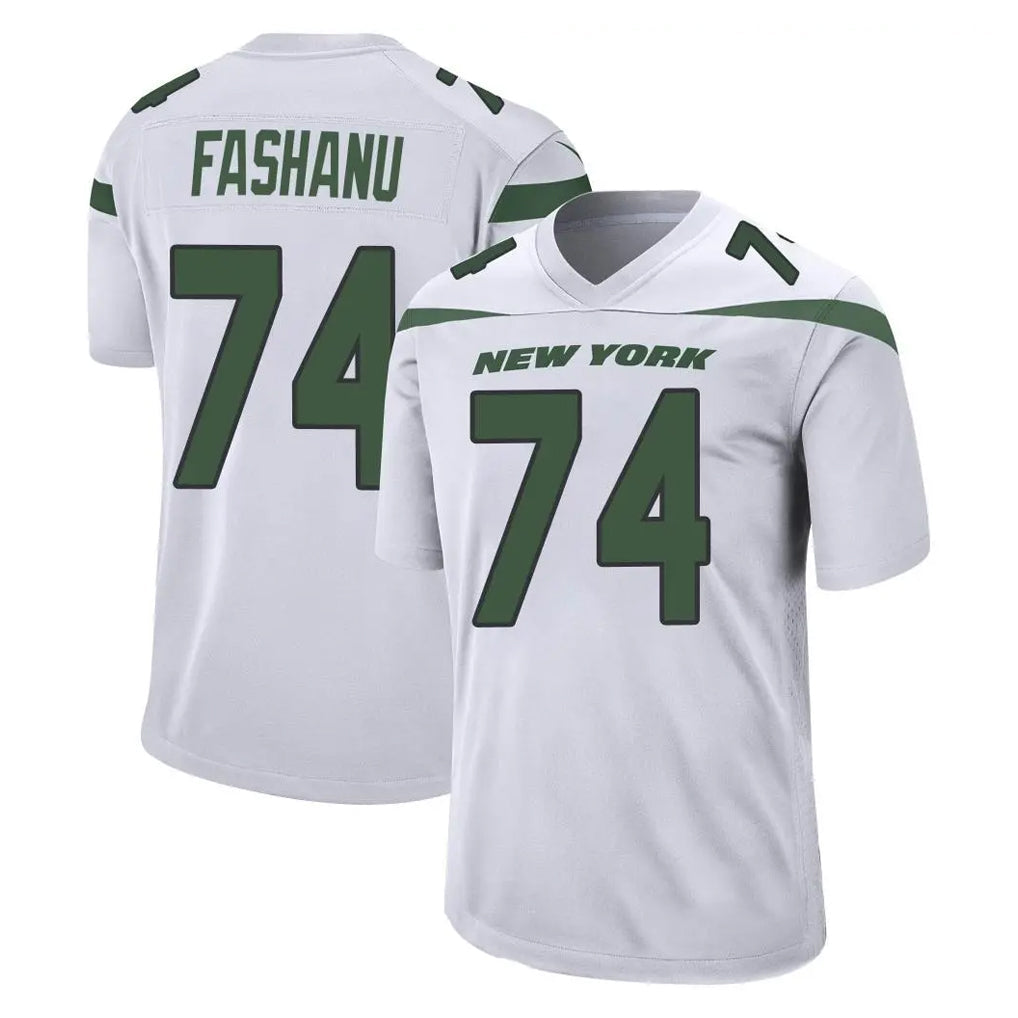 Rebec NY.Jets #74 Olu Fashanu Player White Spotlight Home Game Stitched Jerseys
