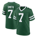 Rebec NY.Jets #7 Geno Smith Player Green Legacy Home Game Stitched Jerseys
