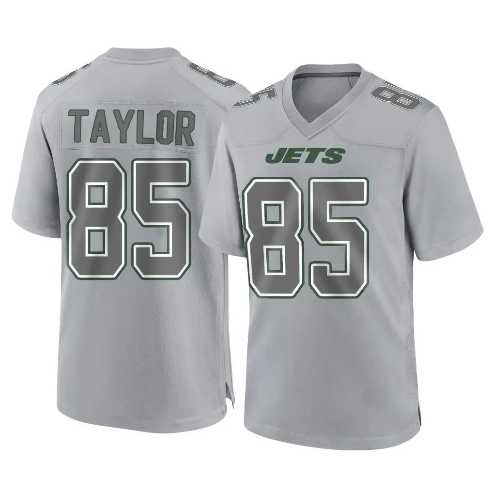 Rebec NY.Jets #85 Mason Taylor Player Gray Limited Atmosphere Fashion Home Game Stitched Jerseys