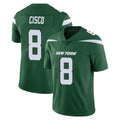 Rebec NY.Jets #8 Andre Cisco Player Green Limited Vapor Home Game Stitched Jerseys