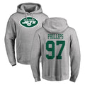Rebec NY.Jets #97 Harrison Phillips Player Gray LOGO Pullover Hoodies Limited Game Stitched Jerseys