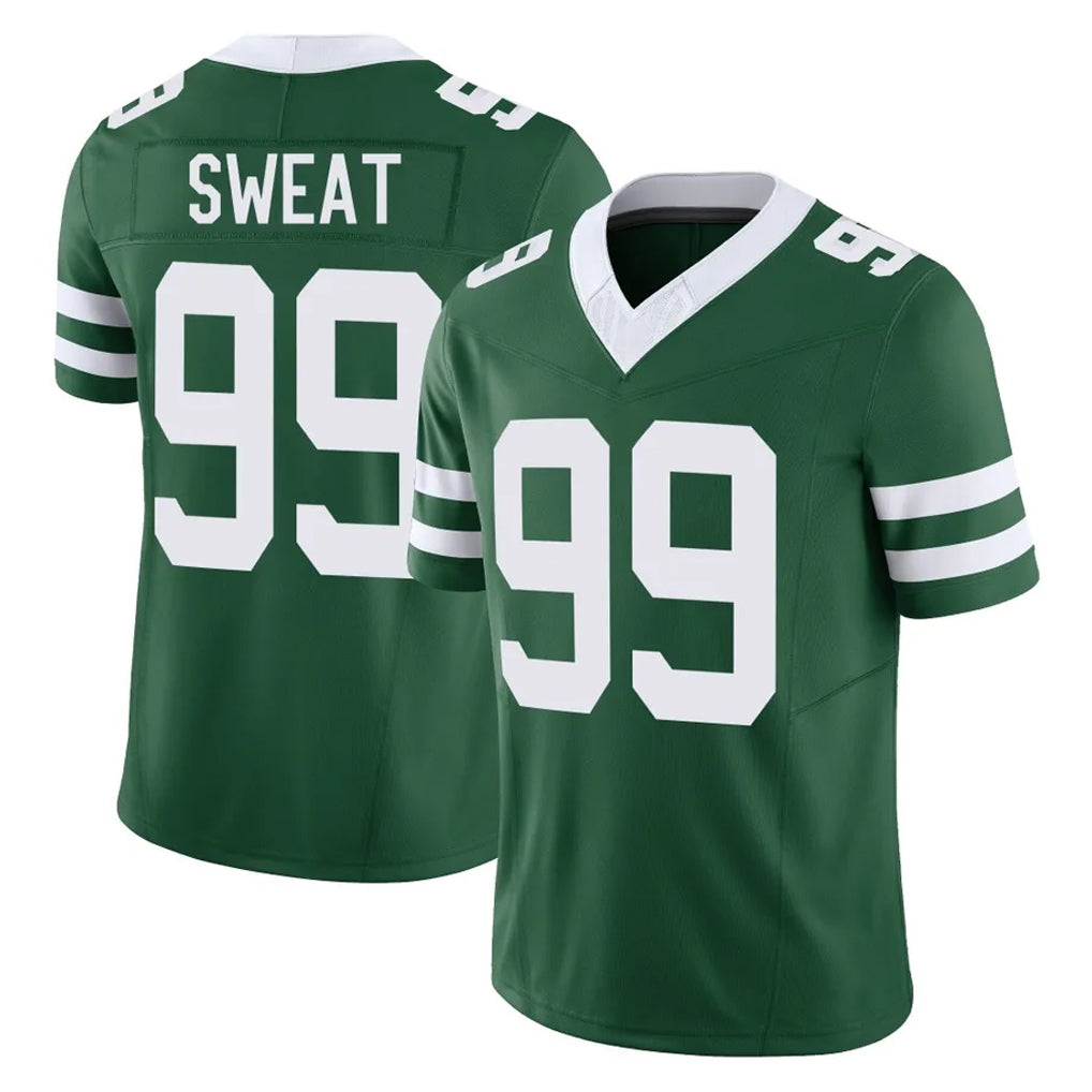 Rebec NY.Jets #99 T'Vondre Sweat Player Green Legacy Limited Vapor F.U.S.E. Home Game Stitched Jerseys