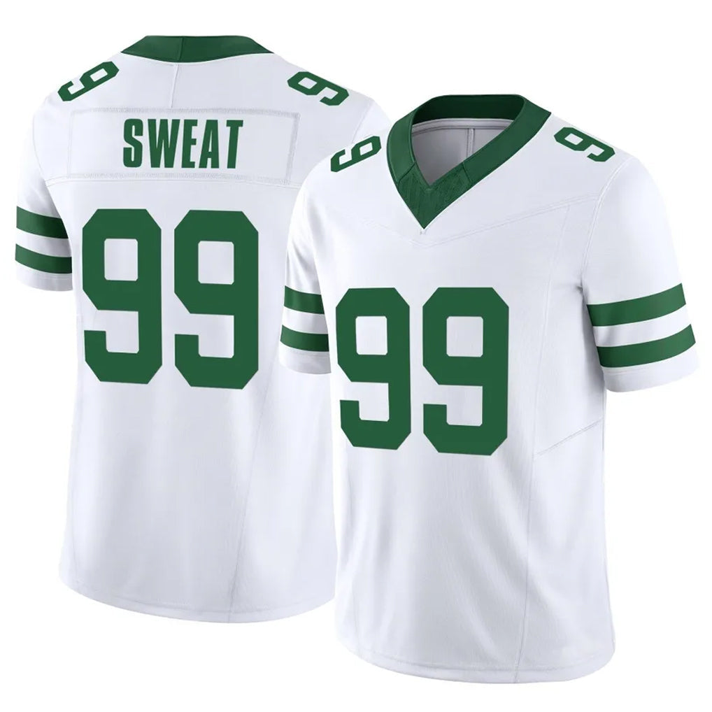 Rebec NY.Jets #99 T'Vondre Sweat Player White Legacy Limited Vapor F.U.S.E. Home Game Stitched Jerseys