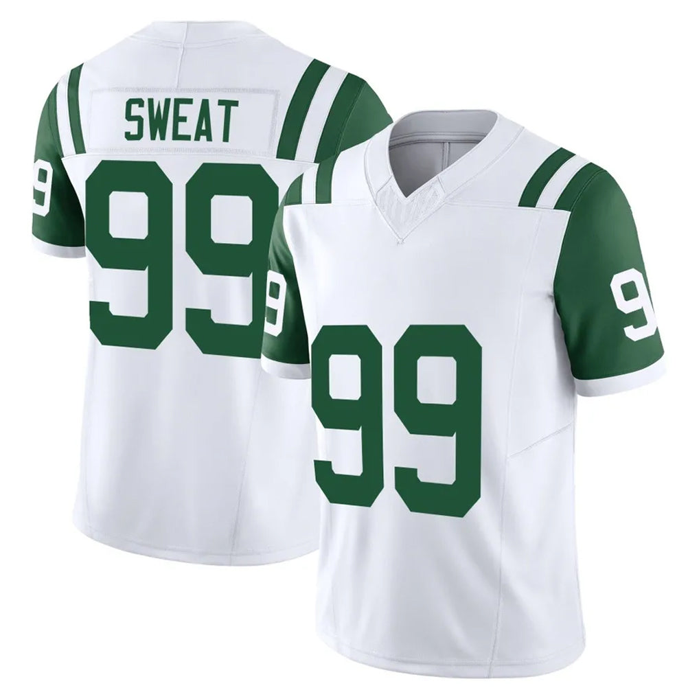 Rebec NY.Jets #99 T'Vondre Sweat Player White Limited Classic Vapor F.U.S.E. Home Game Stitched Jerseys