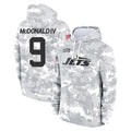 Rebec NY.Jets #9 Will McDonald IV Player Arctic Camo Salute to Service Pullover Hoodies Limited Game Stitched Jerseys