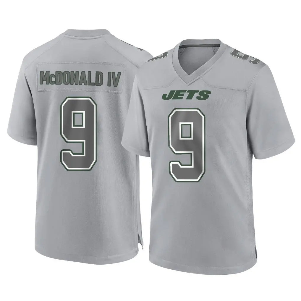 Rebec NY.Jets #9 Will McDonald IV Player Gray Limited Atmosphere Fashion Home Game Stitched Jerseys