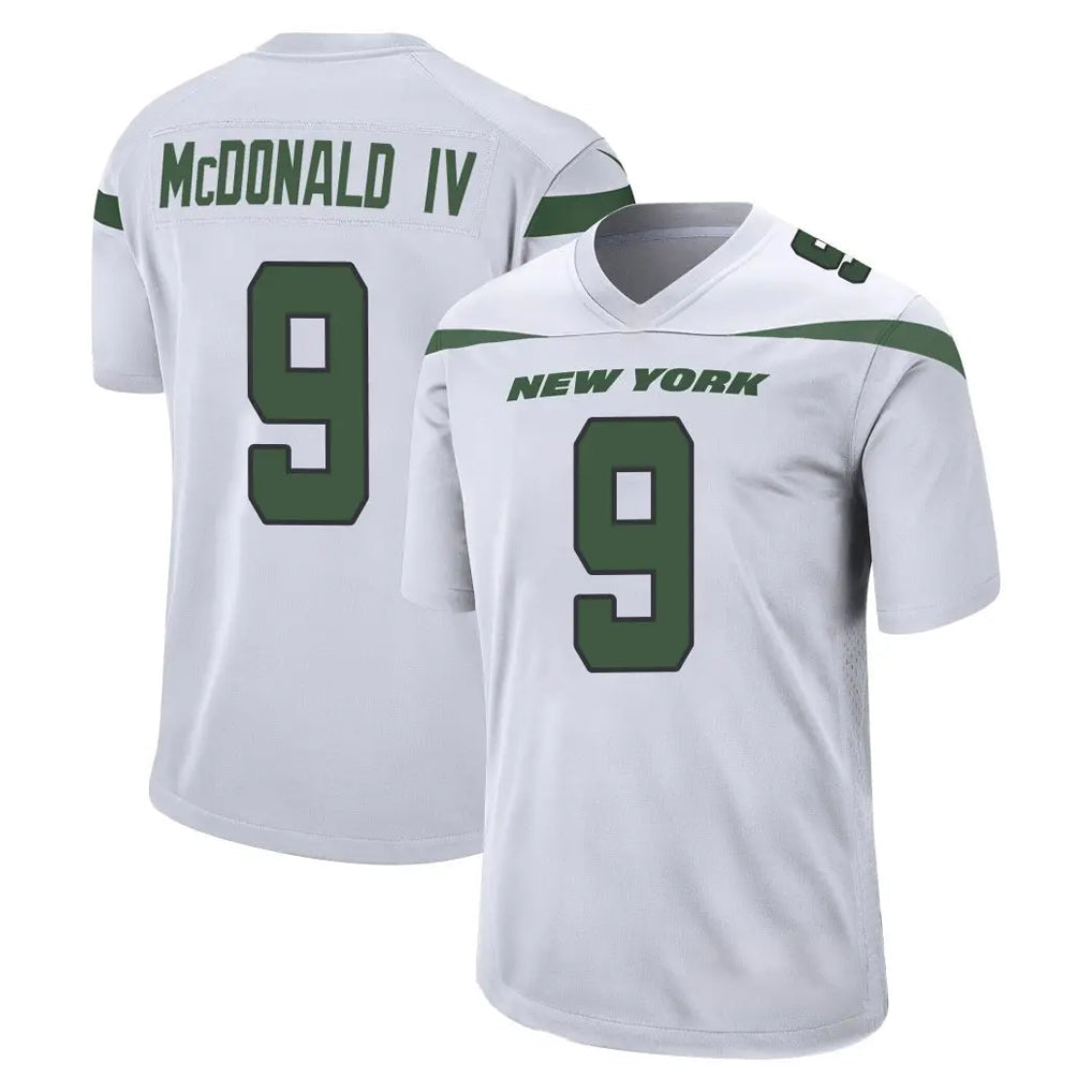 Rebec NY.Jets #9 Will McDonald IV Player White Spotlight Home Game Stitched Jerseys