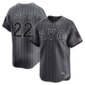 Rebec NY.Mets #22 Juan Soto Player Gray City Connect Limited Stitched Jerseys