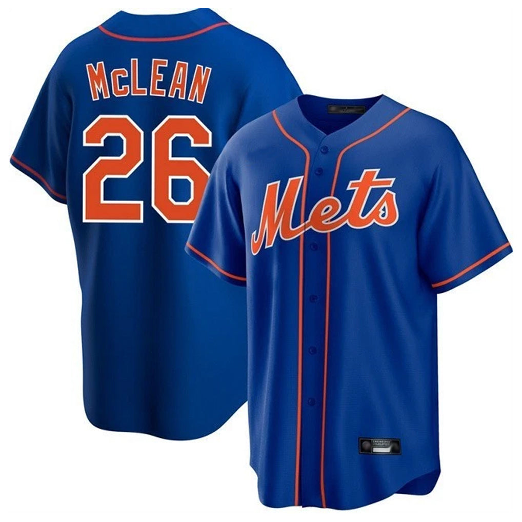 Rebec NY.Mets #26 Nolan McLean Player Royal Home Game Stitched Jerseys