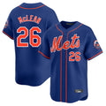 Rebec NY.Mets #26 Nolan McLean Player Royal Home Limited Stitched Jerseys