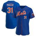 Rebec NY.Mets #31 Mike Piazza Player Royal Limited Elite Home Stitched Jerseys