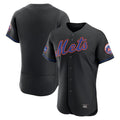 Rebec NY.Mets Blank Player Black Alternate Elite Home Limited Stitched Jerseys