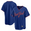 Rebec NY.Mets Blank Player Royal T-shirt Home Game Stitched Jerseys