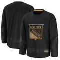 Rebec NY.Rangers Black 2024 Military Appreciation Practice Jerseys