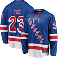 Rebec NY.Rangers #23 Adam Fox Blue Home Breakaway Replica Jerseys