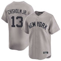 Rebec NY.Yankees #13 Jazz Chisholm Jr Player Gray Limited Home Stitched Jerseys