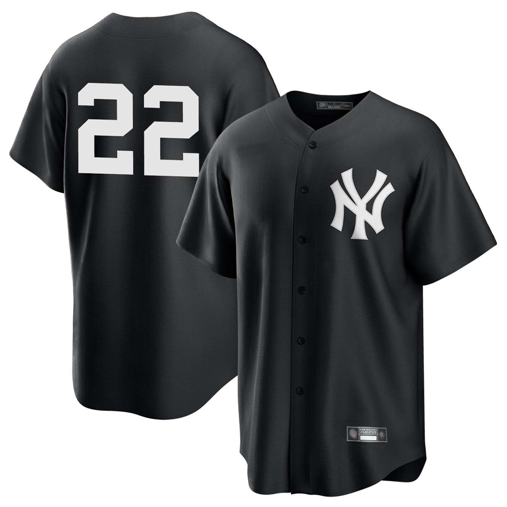 Rebec NY.Yankees #22 Ben Rice Player Black Game Stitched Jerseys