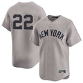 Rebec NY.Yankees #22 Ben Rice Player Gray Limited Stitched Jerseys
