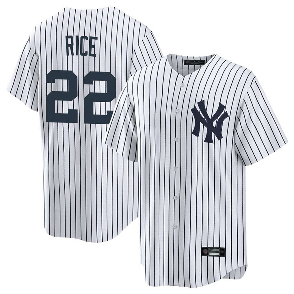 Rebec NY.Yankees #22 Ben Rice Player White Game Home Stitched Jerseys