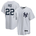 Rebec NY.Yankees #22 Ben Rice Player White Game Home Stitched Jerseys