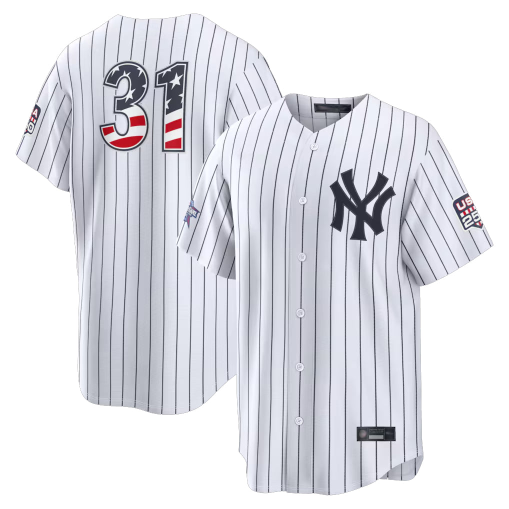 Rebec NY.Yankees #31 Cam Schlittler Player White 2026 All-Star Edition Stars & Stripes Home Game Stitched Jerseys