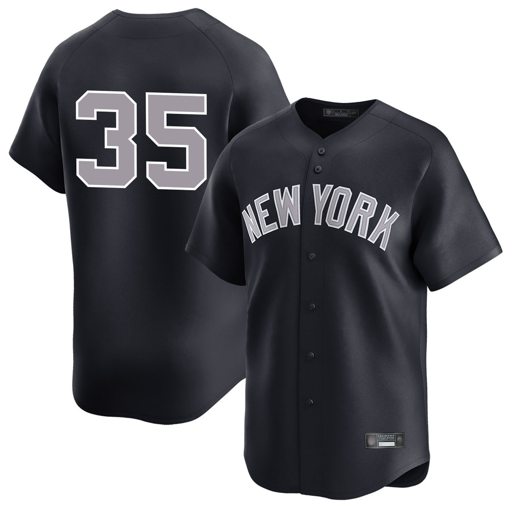 Rebec NY.Yankees #35 Cody Bellinger Player Navy Limited Home Stitched Jerseys
