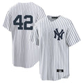 Rebec NY.Yankees #42 Mariano Rivera Player White Game Stitched Jerseys