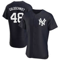 Rebec NY.Yankees #48 Paul Goldschmidt Player Navy Limited Elite Home Stitched Jerseys