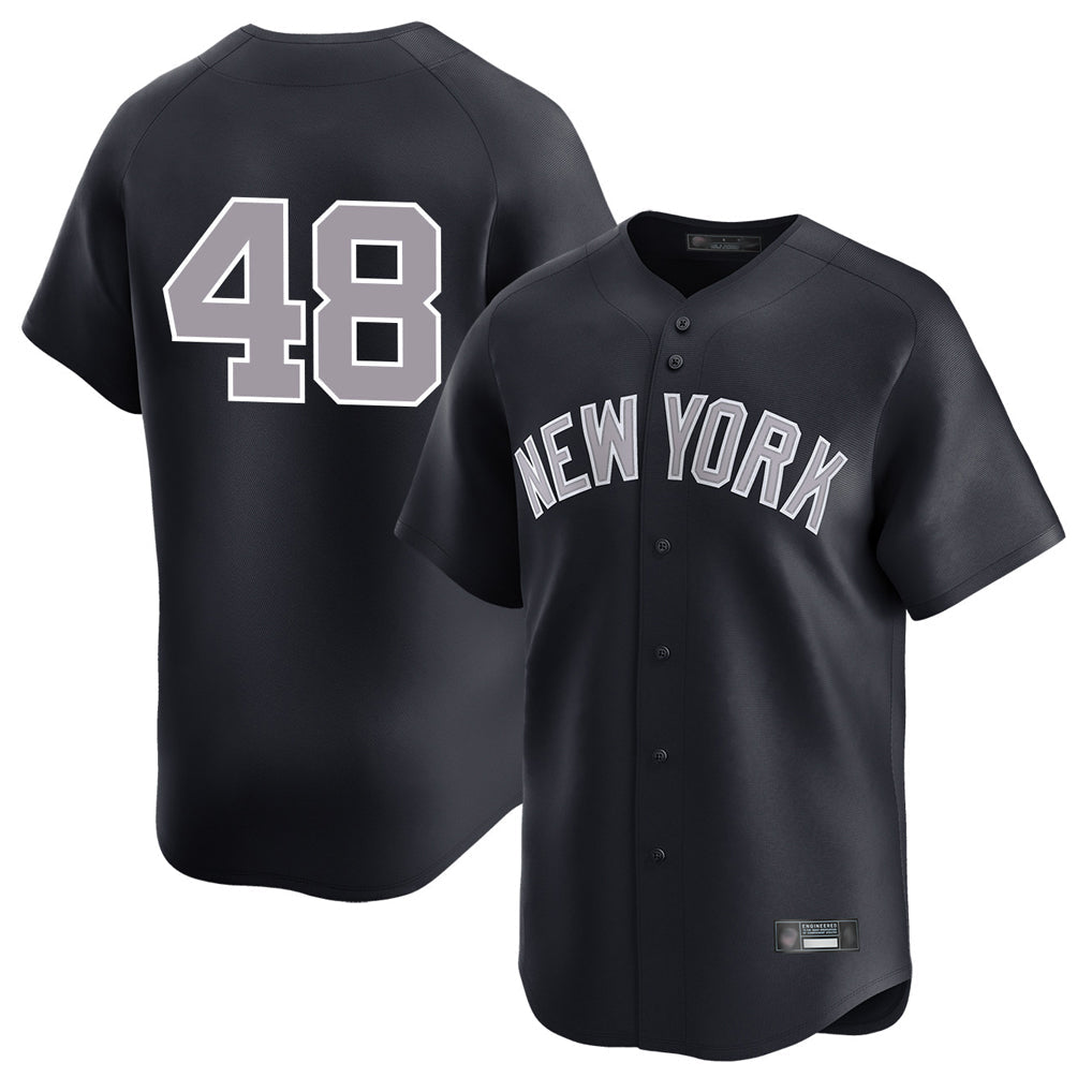 Rebec NY.Yankees #48 Paul Goldschmidt Player Navy Limited Game Stitched Jerseys