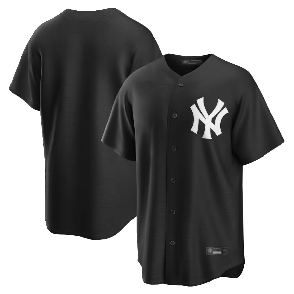 Rebec NY.Yankees Blank Player Black Game Stitched Jerseys