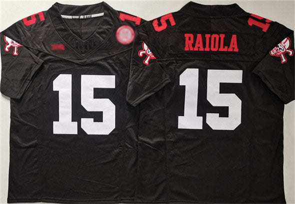 Rebec N.Cornhuskers #15 Dylan Raiola Black F.U.S.E. With Patch Vapor Limited Stitched Football American College Jerseys