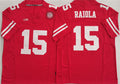 Rebec N.Cornhuskers #15 Dylan Raiola Red F.U.S.E. With Patch Vapor Limited Stitched Football American College Jerseys