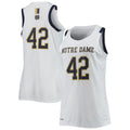 Rebec #42 N.Dame Fighting Irish Under Armour Replica Swingman Basketball Jersey White Stitched American College Jerseys