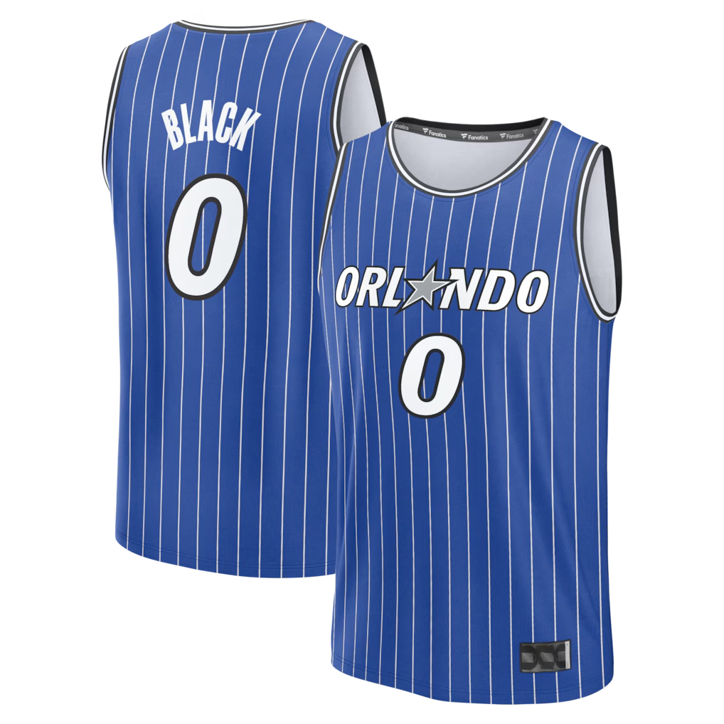 Rebec O.Magic #0 Anthony Black Royal Fast Break Replica Jerseys - Icon Edition
