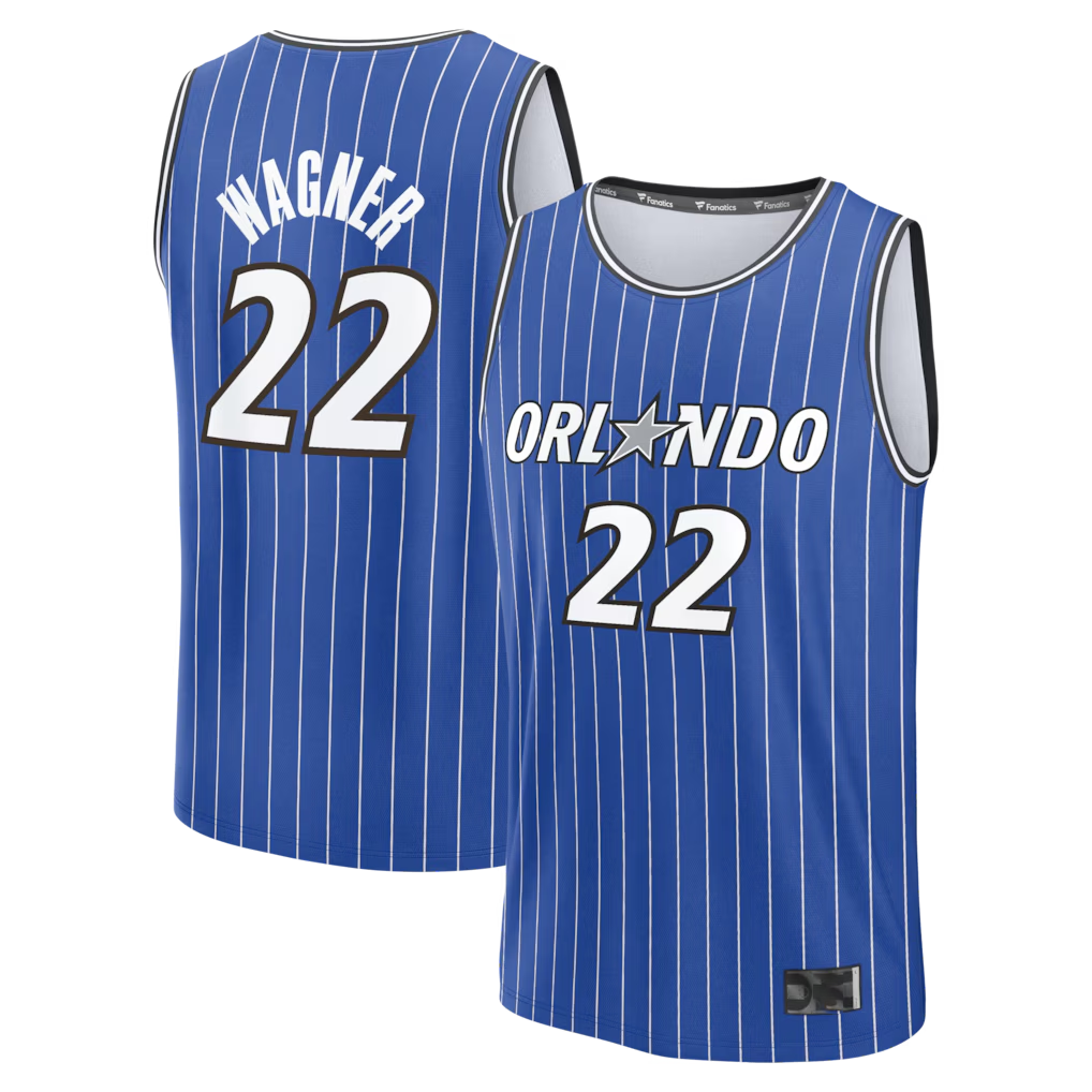 Rebec O.Magic #22 Franz Wagner Blue Fast Break Replica Player Jerseys - Icon Edition