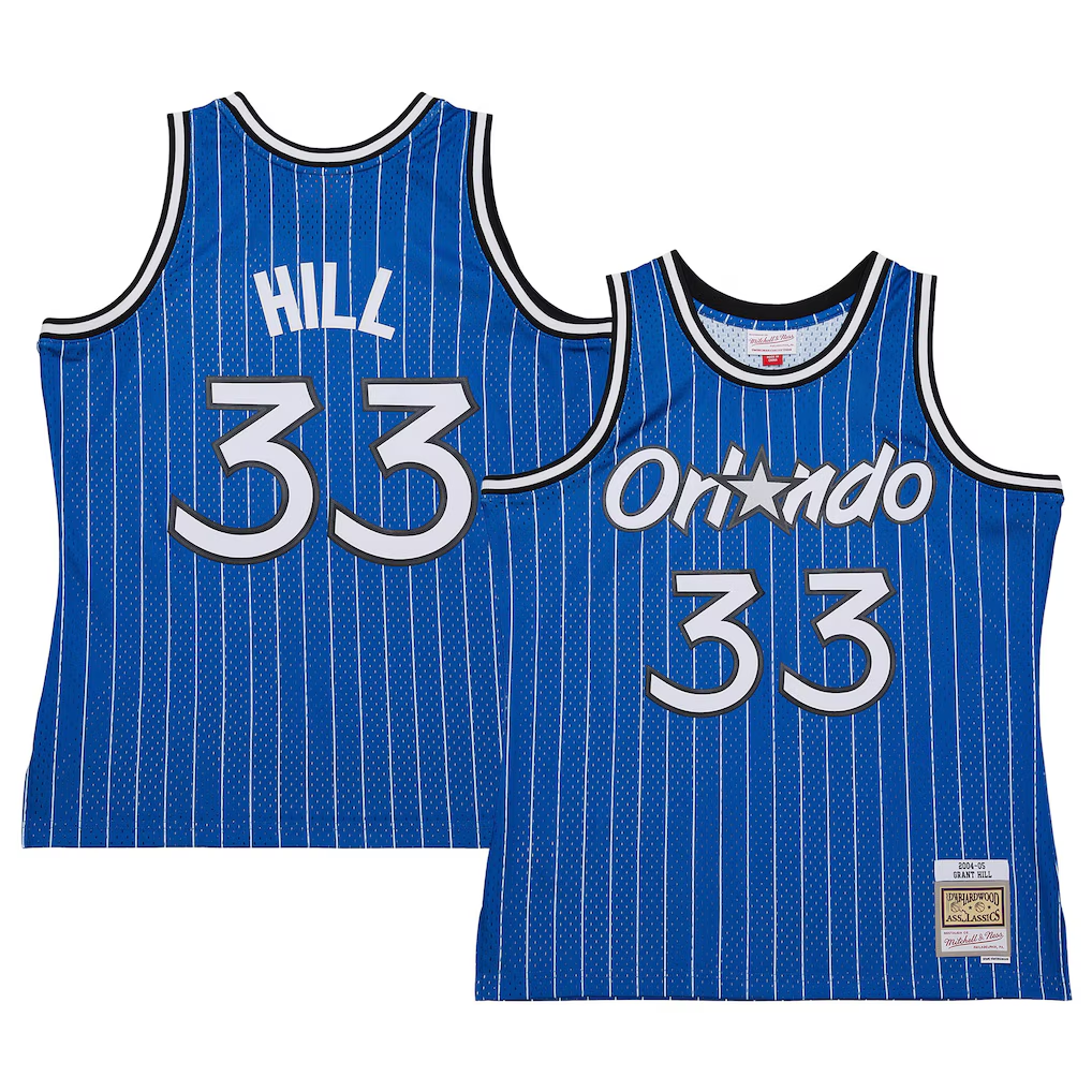 Rebec O.Magic #33 Grant Hill Mitchell & Ness Blue 200405 Hardwood Classics Swingman Jerseys