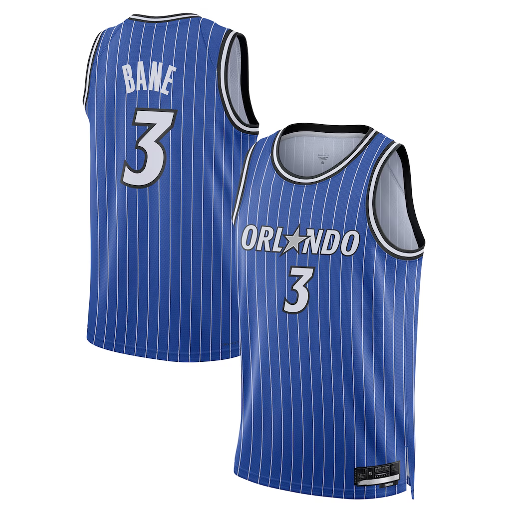 Rebec O.Magic #3 Desmond Bane Blue Swingman Player Jerseys - Icon Edition