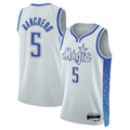 Rebec O.Magic #5 Paolo Banchero Silver 202526 Swingman Jerseys - City Edition