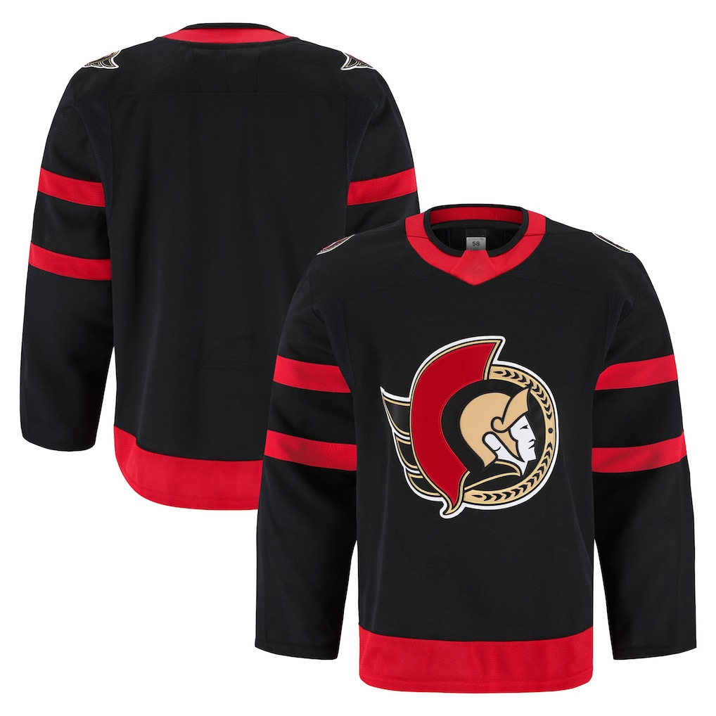 Rebec O.Senators Black Home Authentic Pro Jerseys
