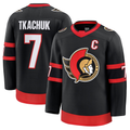 Rebec O.Senators #7 Brady Tkachuk Black Home Premium Jerseys