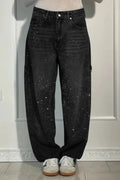 Temu European and American Fashion Starry Sky jeans