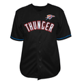 Rebec OC.Thunder Black Big & Tall Pop Full-Button Stitched Jerseys
