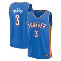 Rebec OC.Thunder #3 Jared McCain Blue Fast Break Stitched Jerseys - Icon Edition