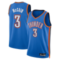 Rebec OC.Thunder #3 Jared McCain Blue Swingman Stitched Jerseys- Icon Edition