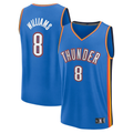 Rebec OC.Thunder #8 Jalen Williams Blue Fast Break Replica Player Stitched Jerseys - Icon Edition