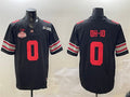 Rebec O.State Buckeyes #0 OH-IO Black 2025 CFP Final With National Champions Patch F.U.S.E. Vapor Limited Stitched Football American College Jerseys