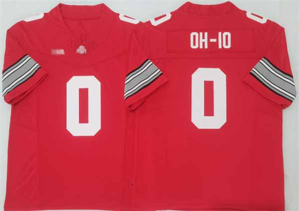 Rebec O.State Buckeyes #0 OH-IO Red 2025 F.U.S.E. Limited Stitched Football American College Jerseys