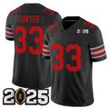 Rebec O.State Buckeyes #33 Jack Sawyer Black 2025 CFP Final Patch F.U.S.E. Vapor Limited Stitched Football American College Jerseys